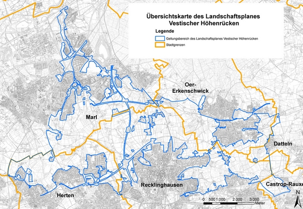 Geltungsbereich des LP Vestischer H&ouml;henr&uuml;cken