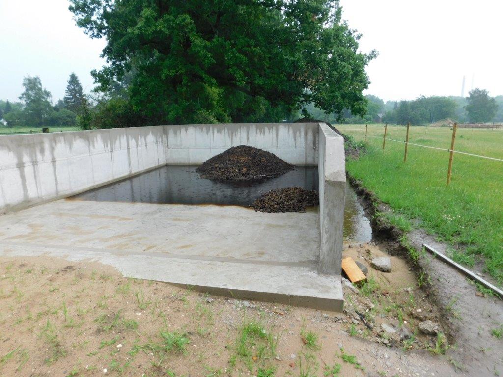 Dungplatte ohne Jauchegrube