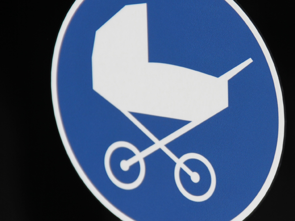 Schild Kinderwagen